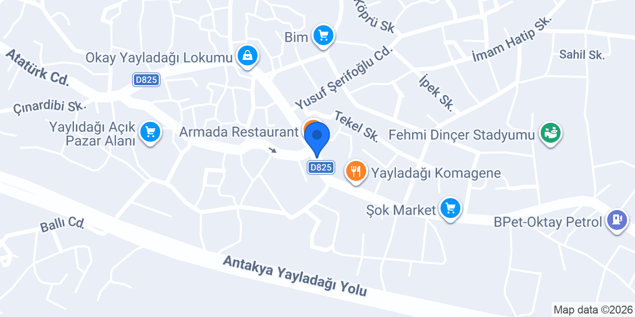 Hatay Kervan Döner konumu