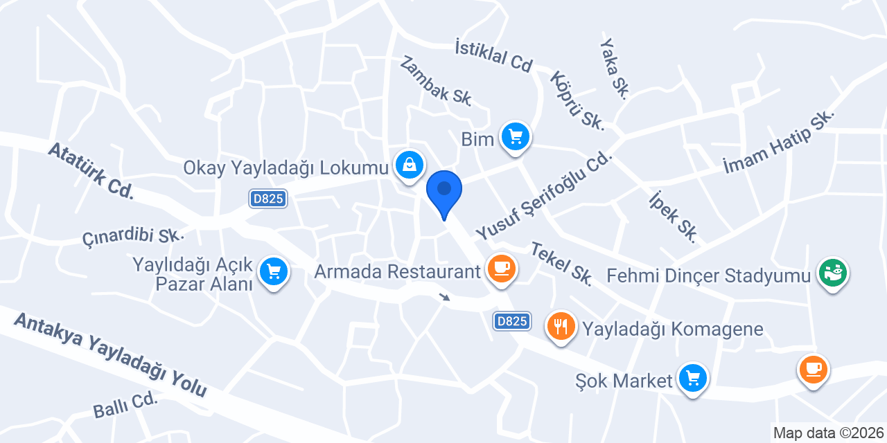 Yayladağı Taksi konumu