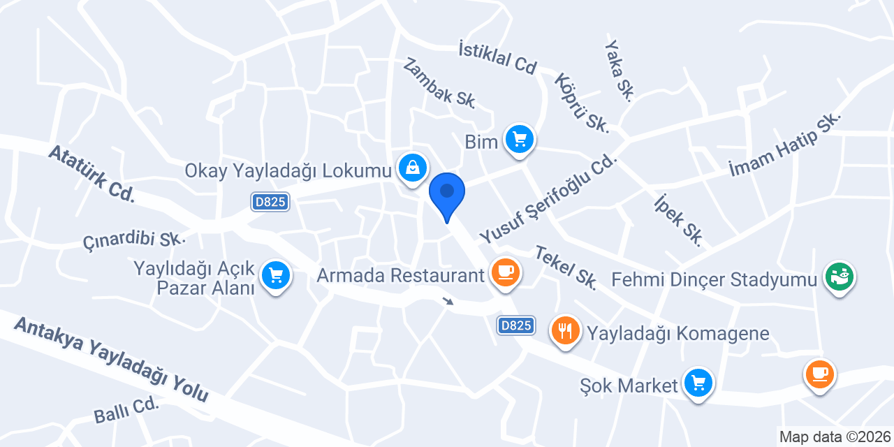 HİSAR KURUYEMİŞ YAYLADAĞI ŞUBE konumu