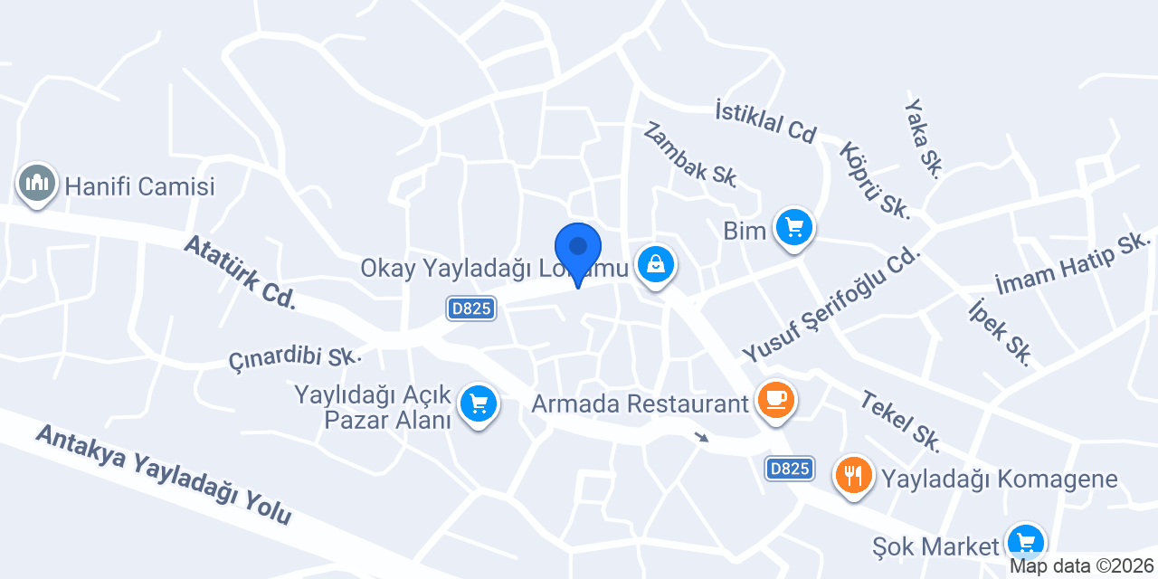 Kanarya Büfesi konumu