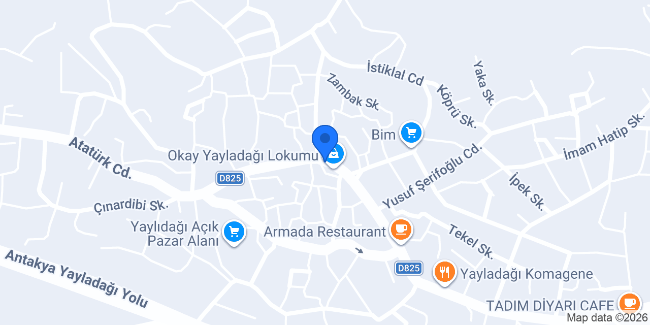 Yayladağı Kuruyemiş konumu
