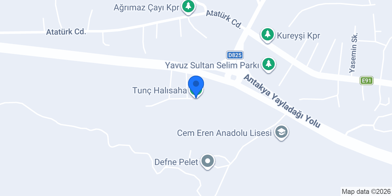Tunç Halısaha konumu