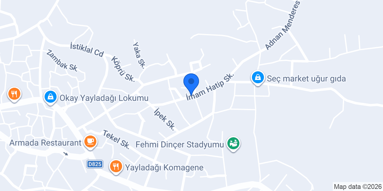 Yayladağı Sürücü Kursu konumu