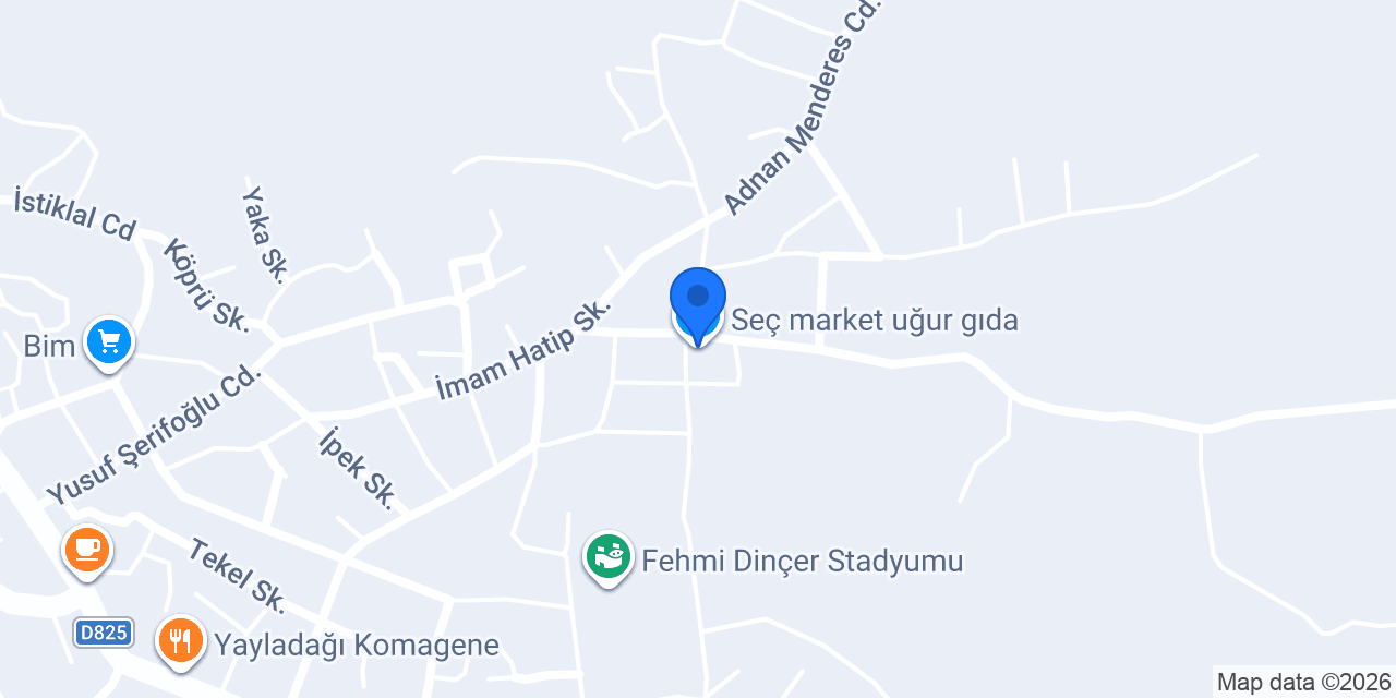 Seç market uğur gıda konumu