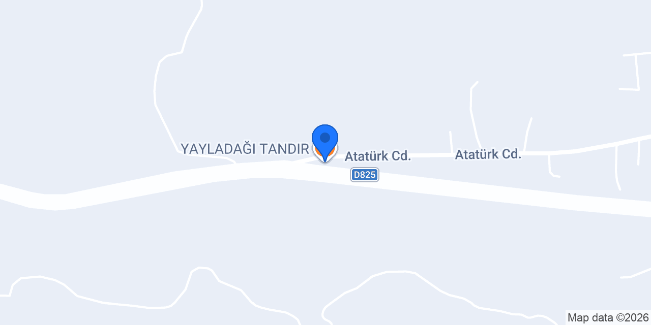 YAYLADAĞI TANDIR konumu
