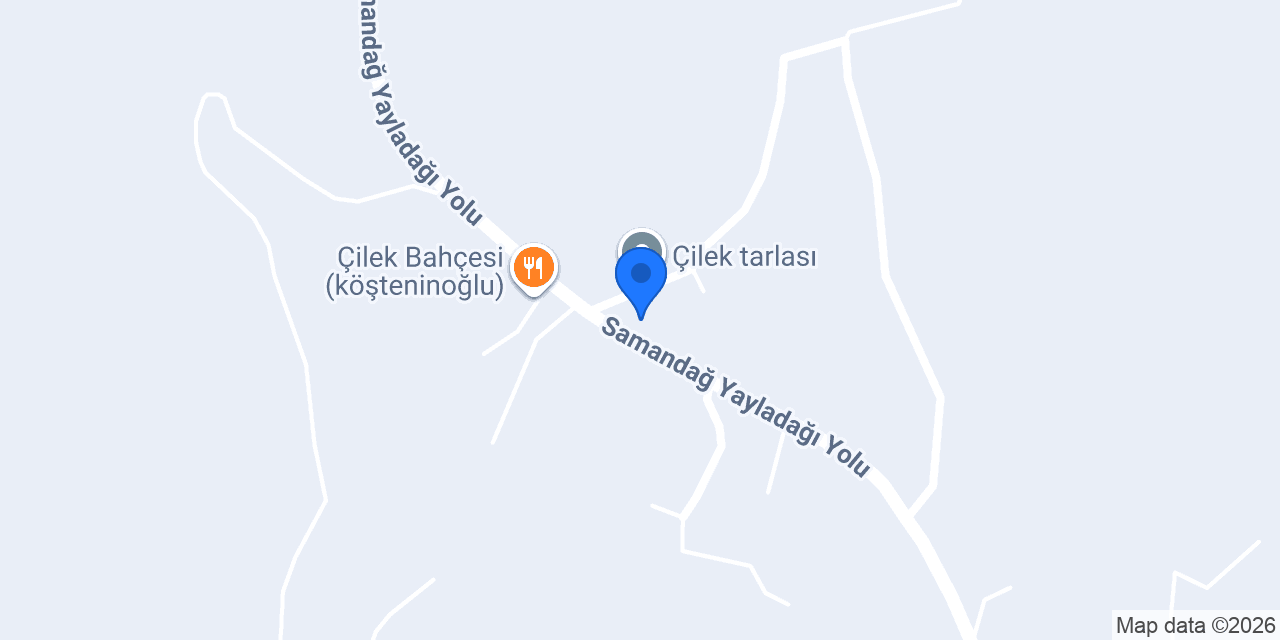 Çikek bahçesi konumu