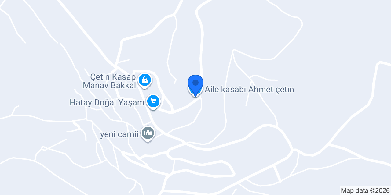 Aile kasabı Ahmet çetın konumu