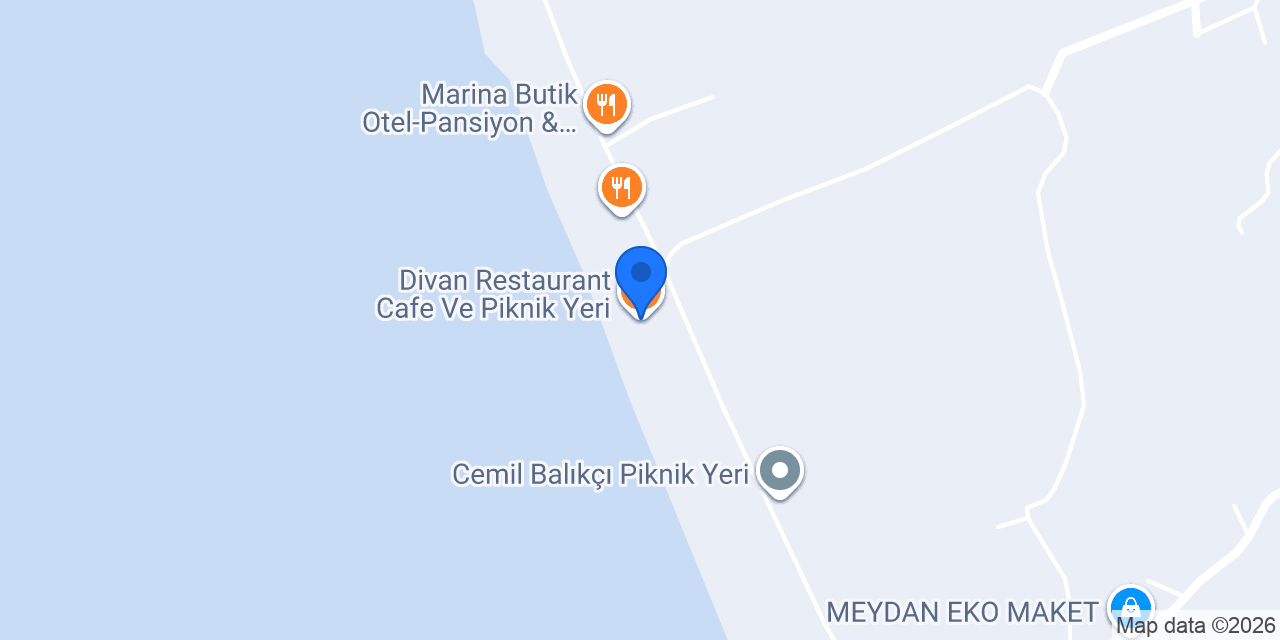 Divan Restaurant Cafe Ve Piknik Yeri konumu