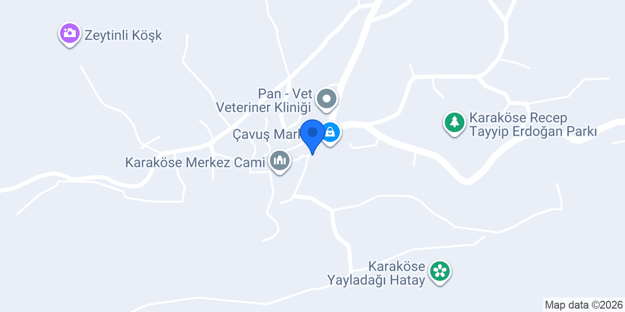 Karaköse Belediyesi konumu