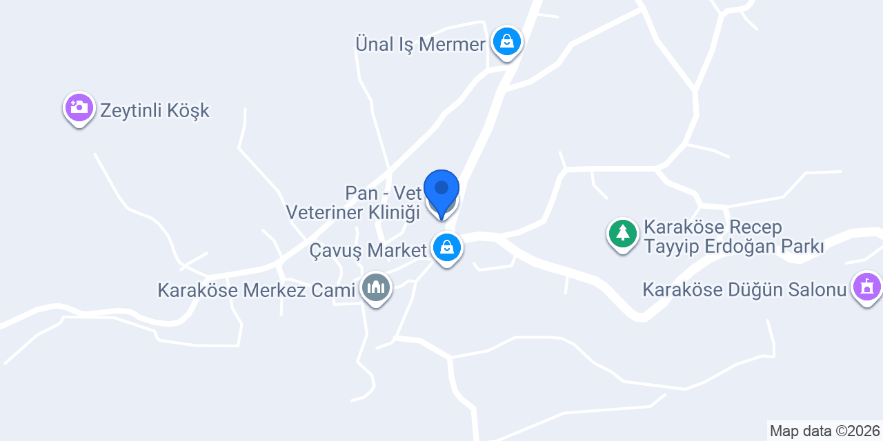 Pan - Vet Veteriner Kliniği konumu
