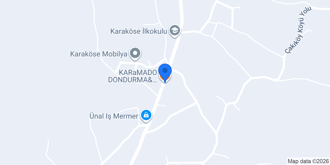 KARaMADO DONDURMA& KURUYEMİŞ konumu