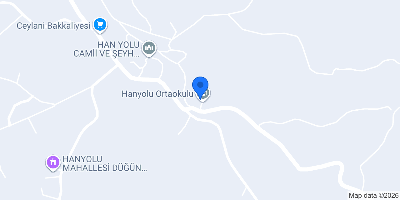 Hanyolu Ortaokulu konumu