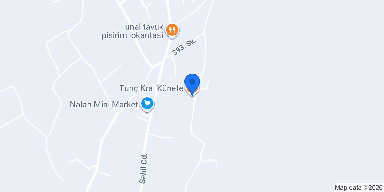 Tunç Kral Künefe konumu