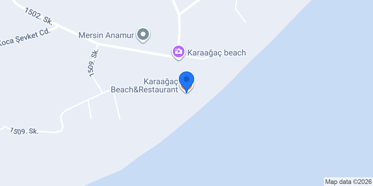 Karaağaç Beach&Restaurant konumu