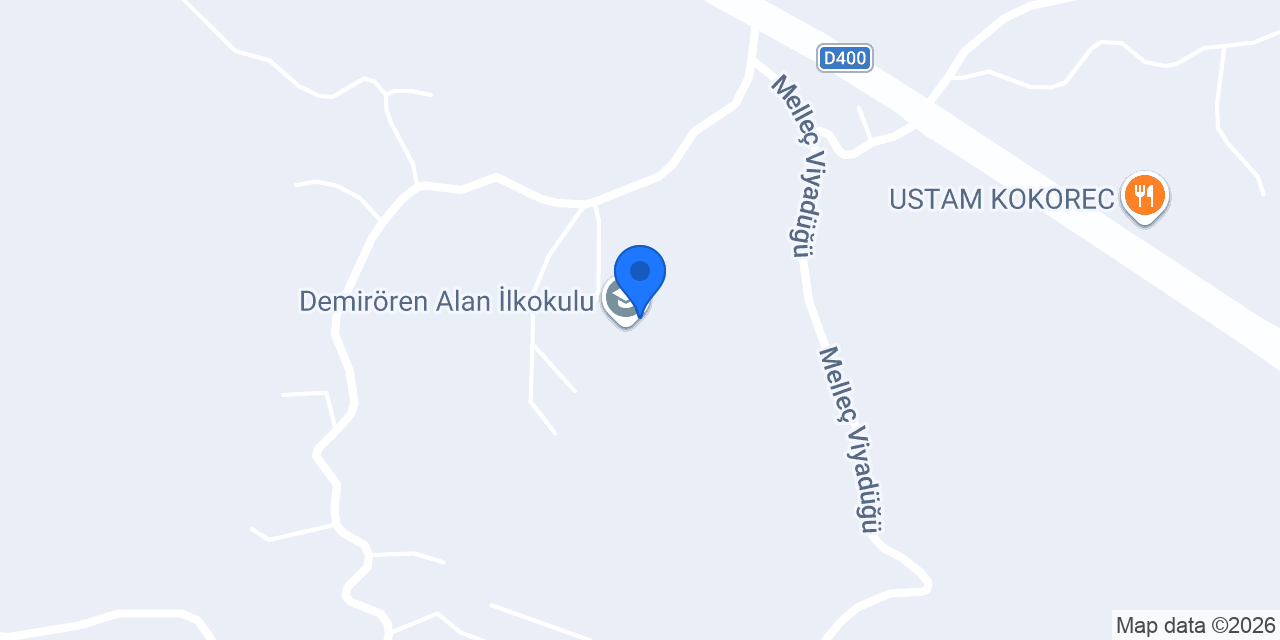 Demirören Alan İlkokulu konumu