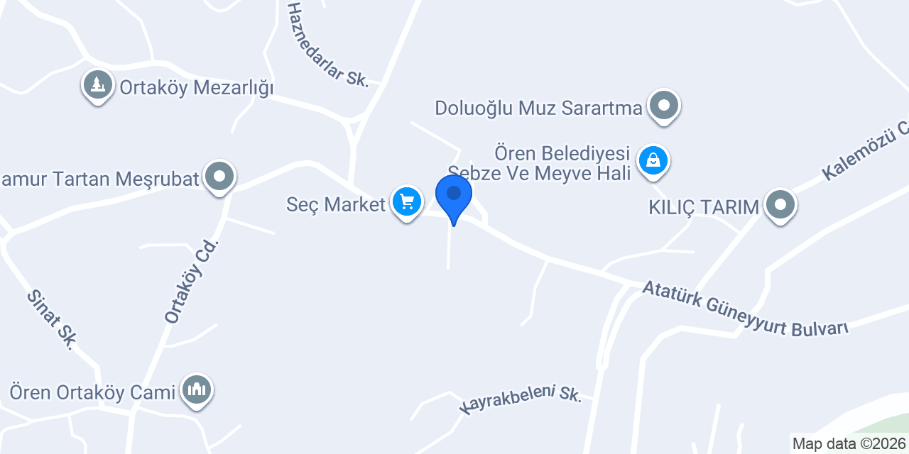 Ortaköy Hidayet Sinanoğlu İlkokulu konumu