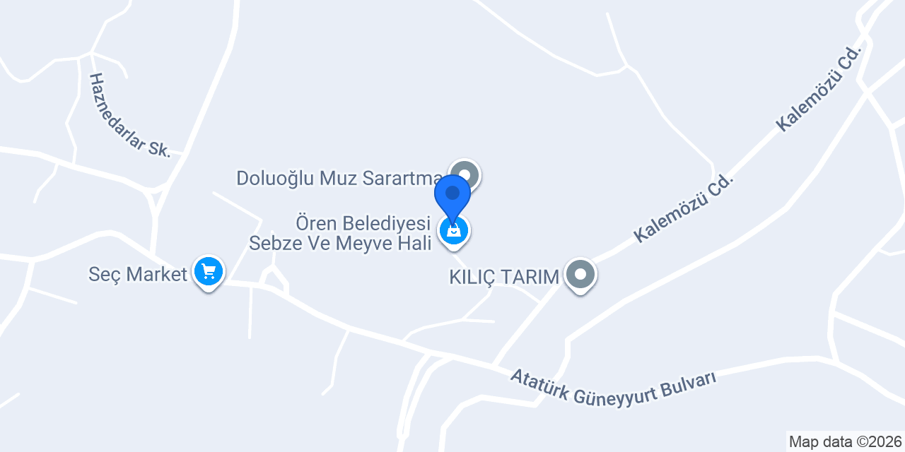Yılmaz Tropikal Tarım konumu