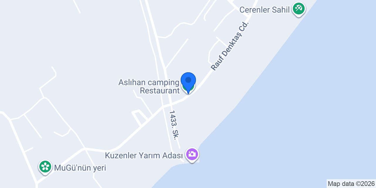 Aslıhan camping Restaurant konumu