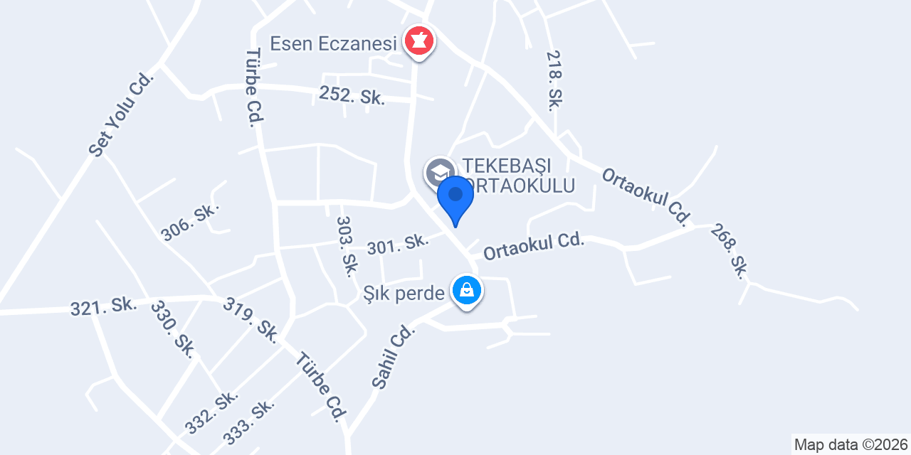 Tekebaşı Belediyesi konumu