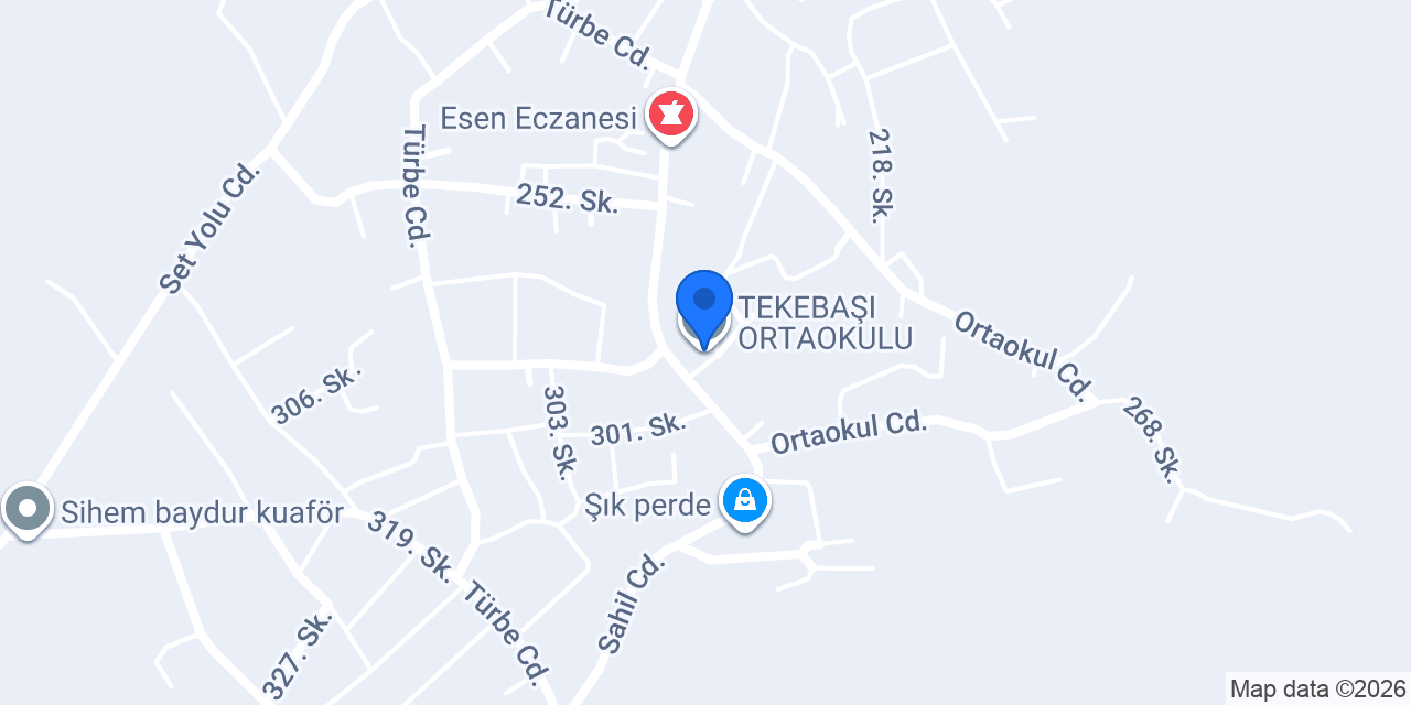 TEKEBAŞI ORTAOKULU konumu