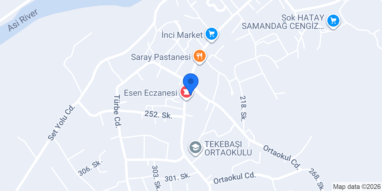 Çay Market konumu