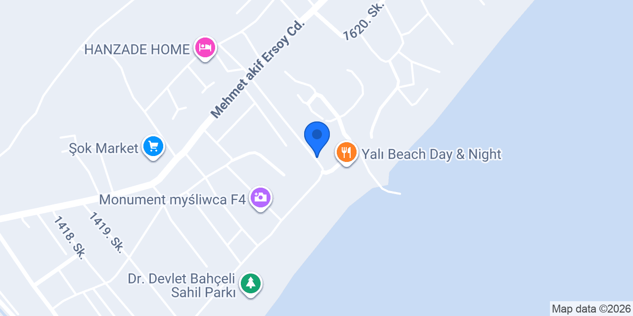yalı karavan otel anamur konumu