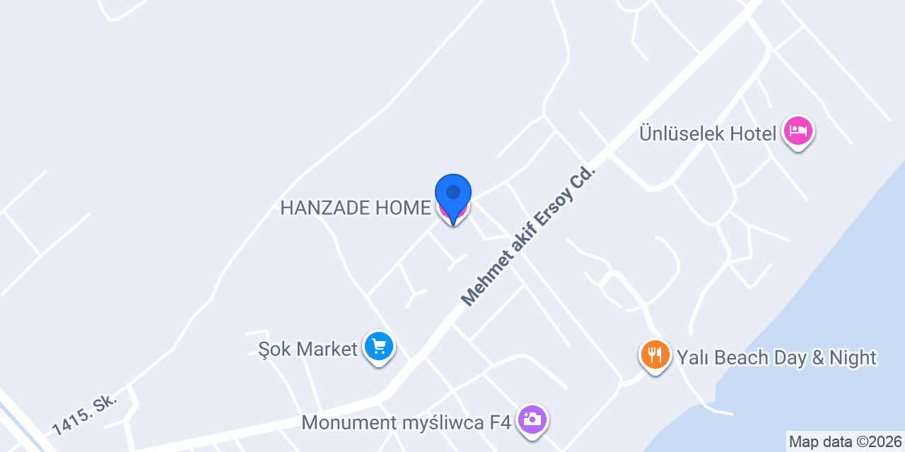 HANZADE HOME konumu