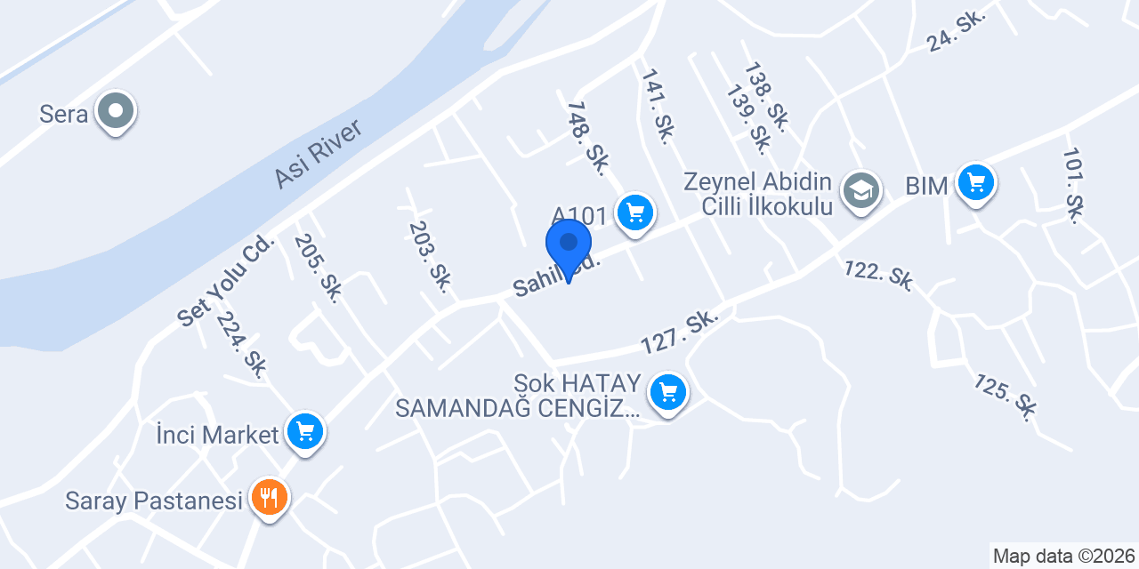 Hatay Samandağ Tekebaşı konumu