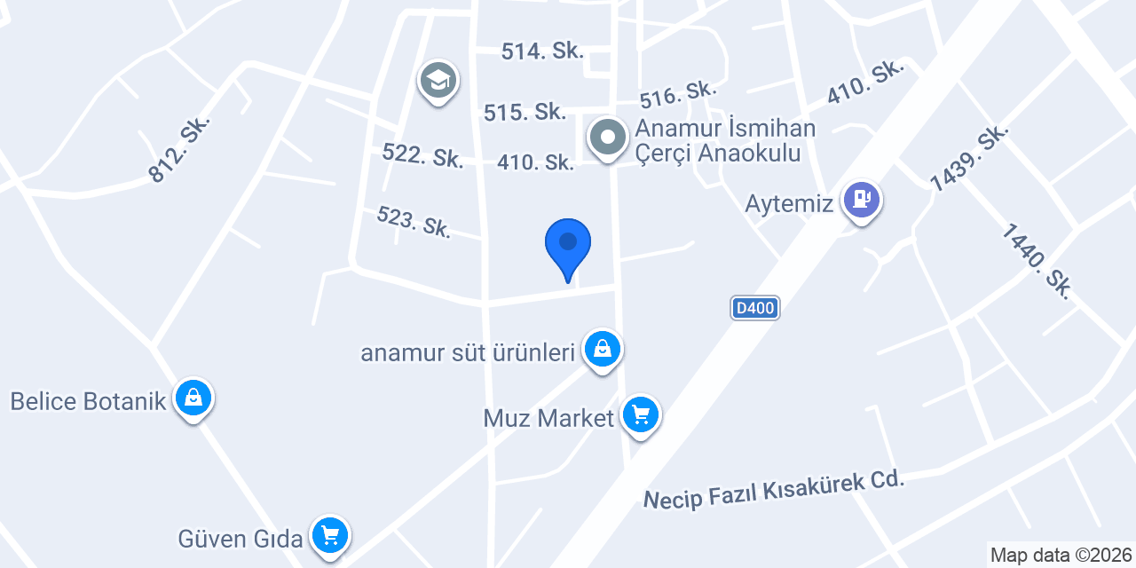 Yörükoğlu-otopark konumu