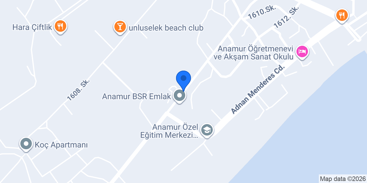 Vatan Taksi Anamur konumu