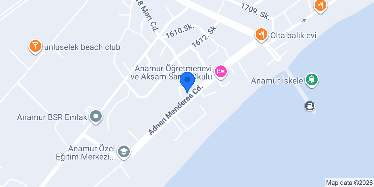 Anamur Askerlik Şubesi konumu