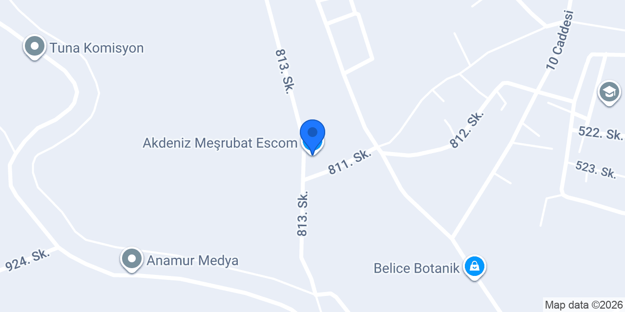 Akdeniz Meşrubat Escom konumu