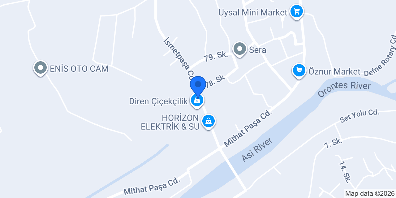 Samandağ Süleymanoğlu Mobilya konumu