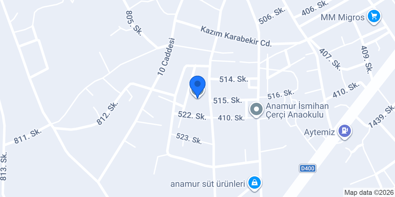 Anamur Abdulkadir Perşembe Vakfı MTAL konumu
