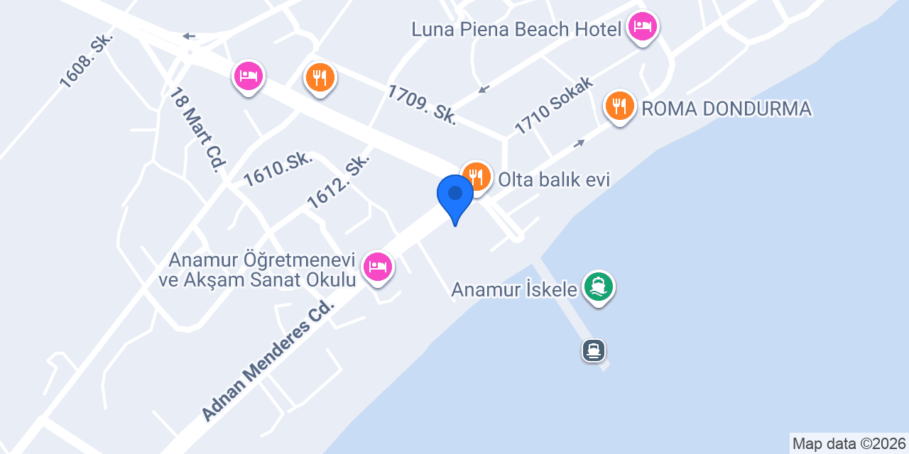 Anamur Müzesi konumu