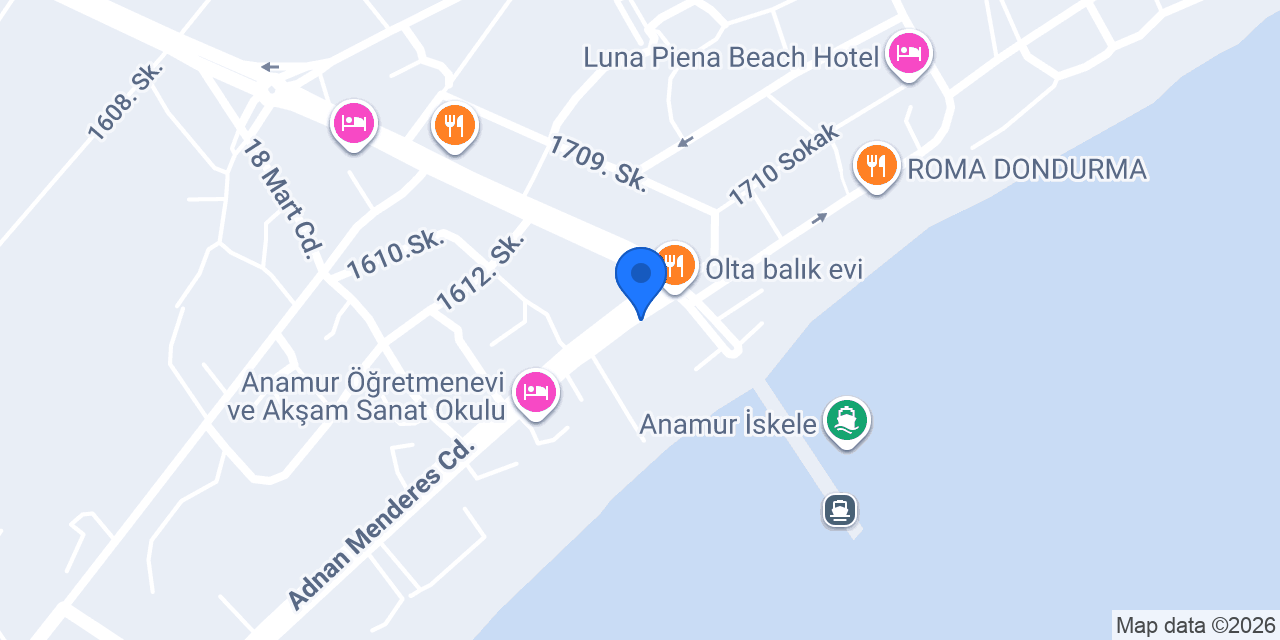 Anamur Hediyelik konumu
