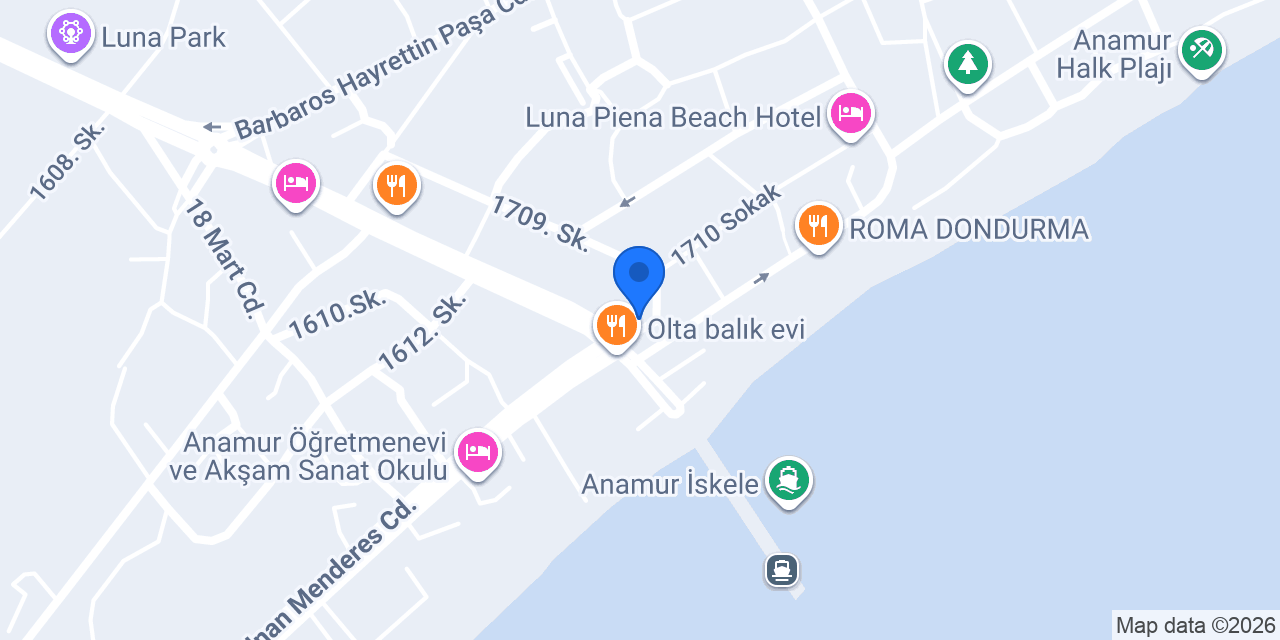 Anamur Hızır Emlak konumu