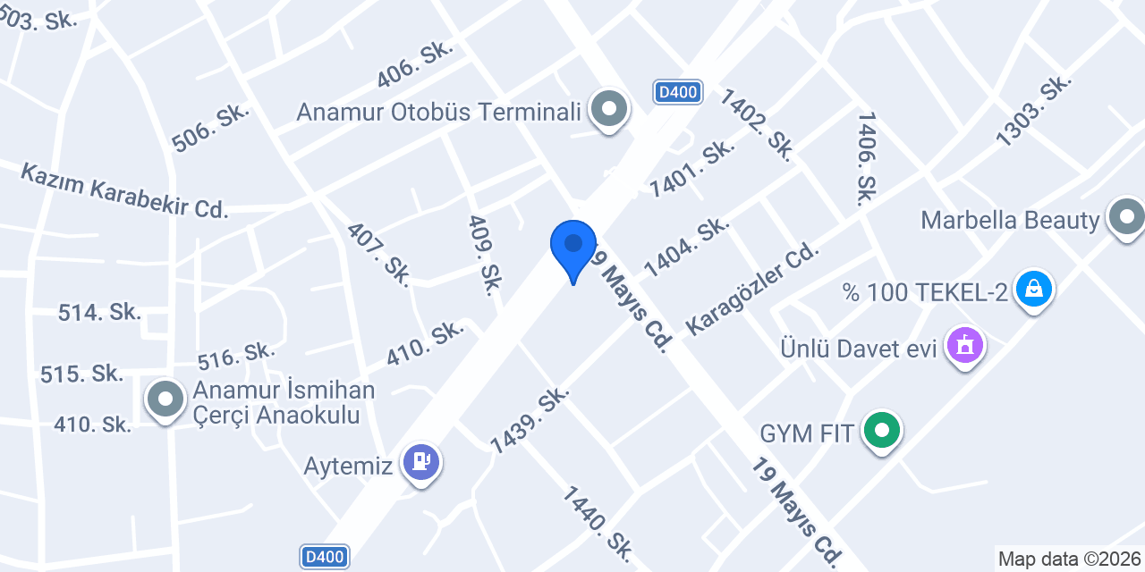 Levent Börek Anamur konumu