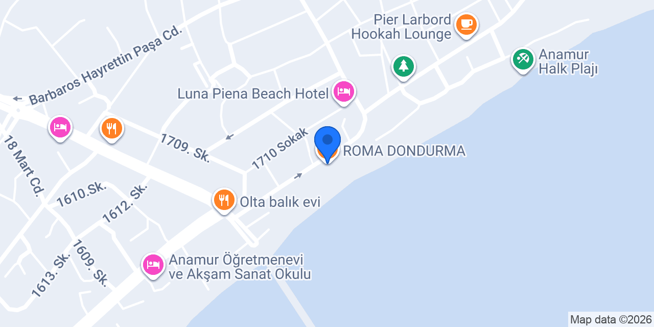ROMA DONDURMA konumu