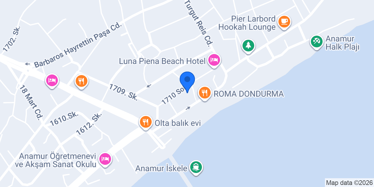 AKASYA PANSİYON & APART OTEL konumu