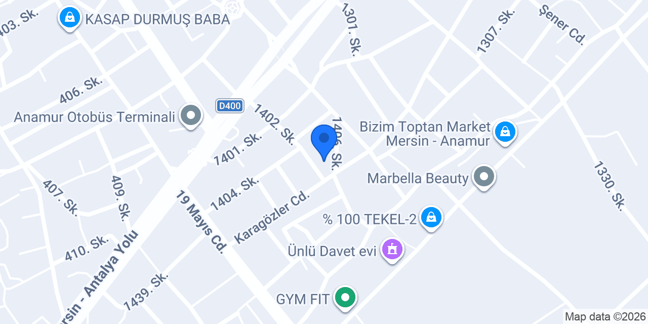 Anamur Yaşam Tesisat konumu