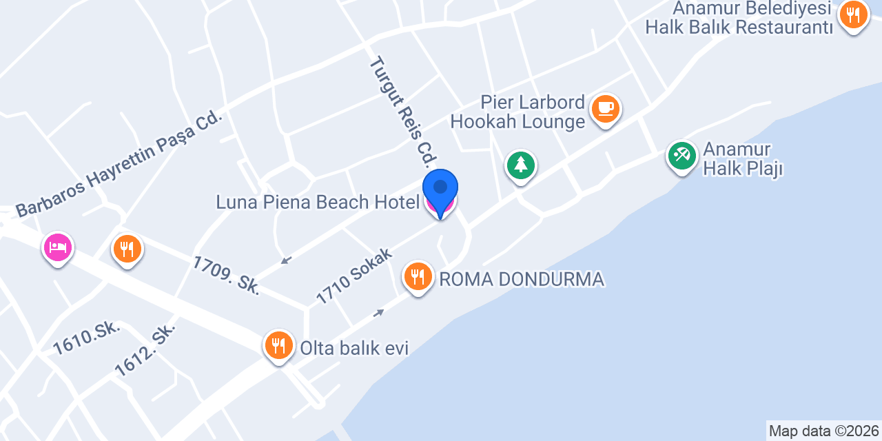 Luna Piena Beach Hotel konumu
