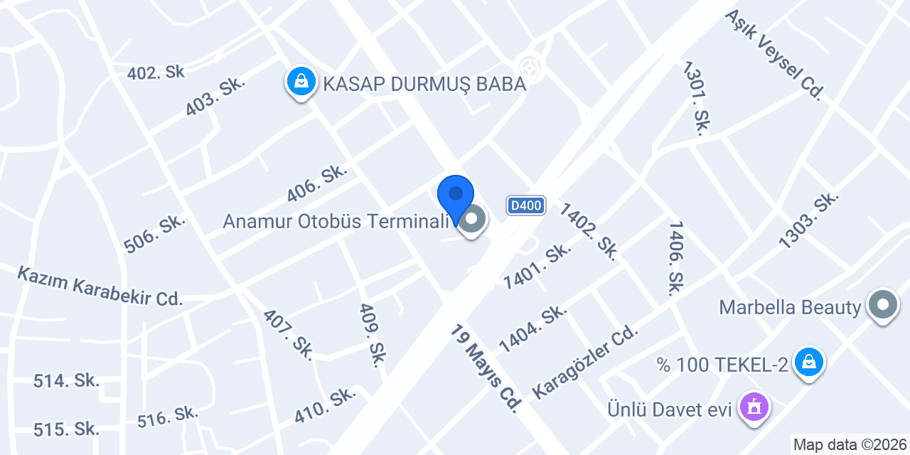 Anamur Taksi Meded konumu