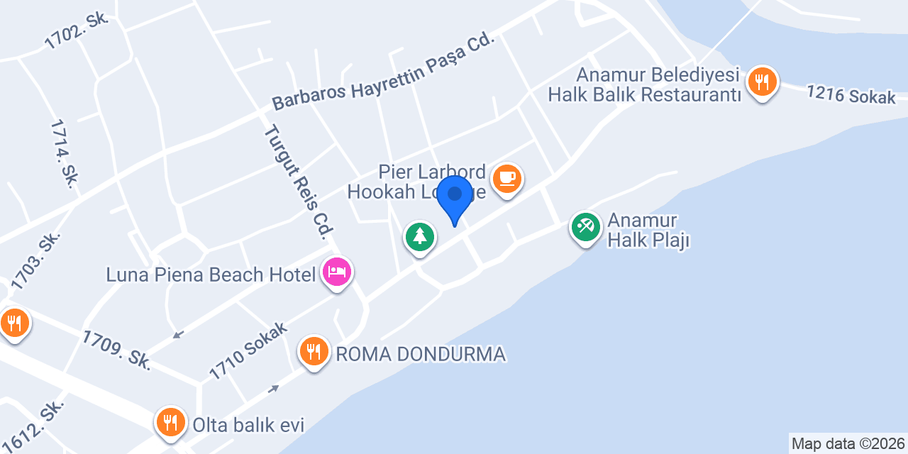 Anamur Günlük Kiralık Apart Ev konumu