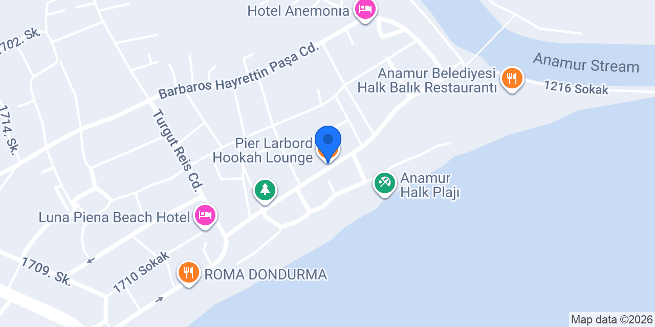 Pier Larbord Hookah Lounge konumu