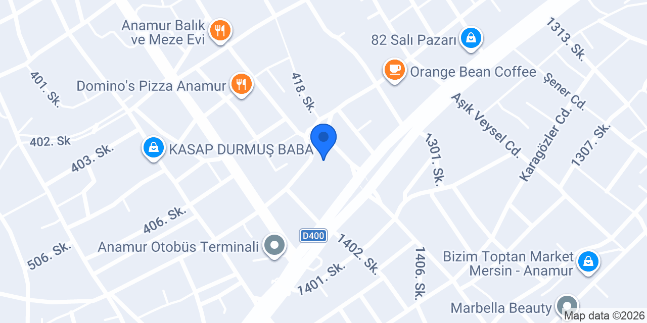 SARIÇAM DOĞALGAZ ANAMUR konumu