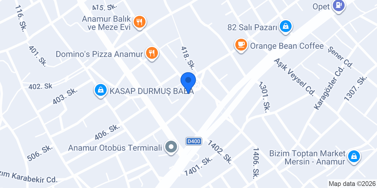 ANAMUR YILMAZ İNŞAAT LTD. ŞTİ. konumu