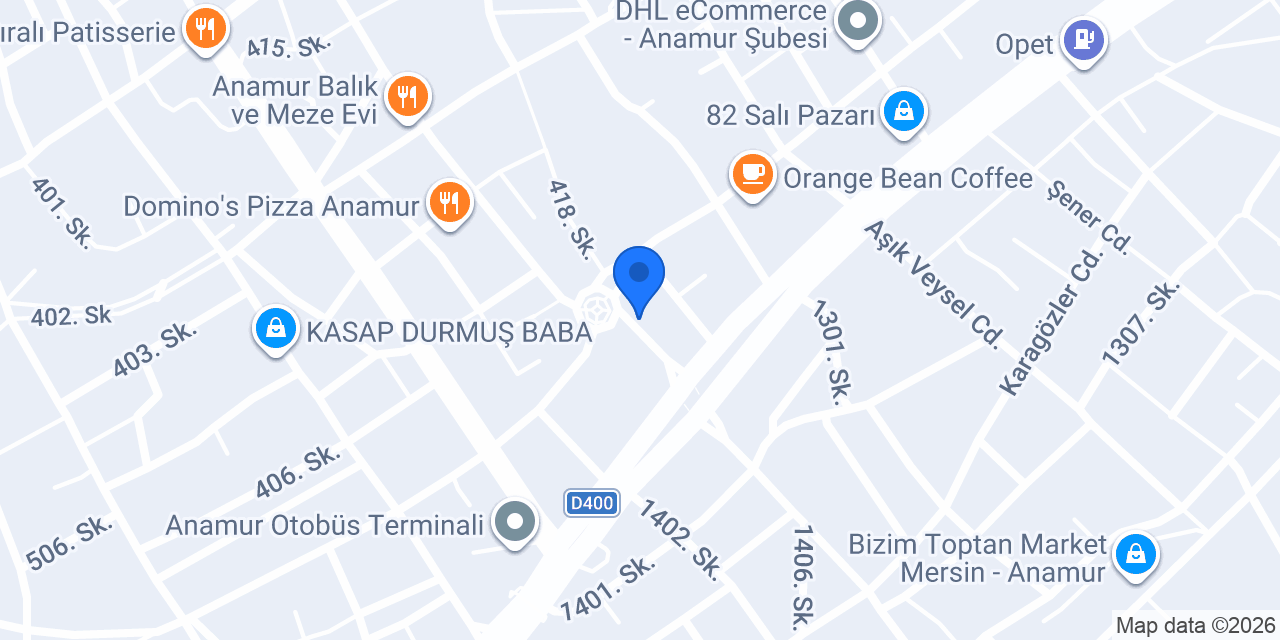 TEMİNAT SİGORTA ANAMUR konumu