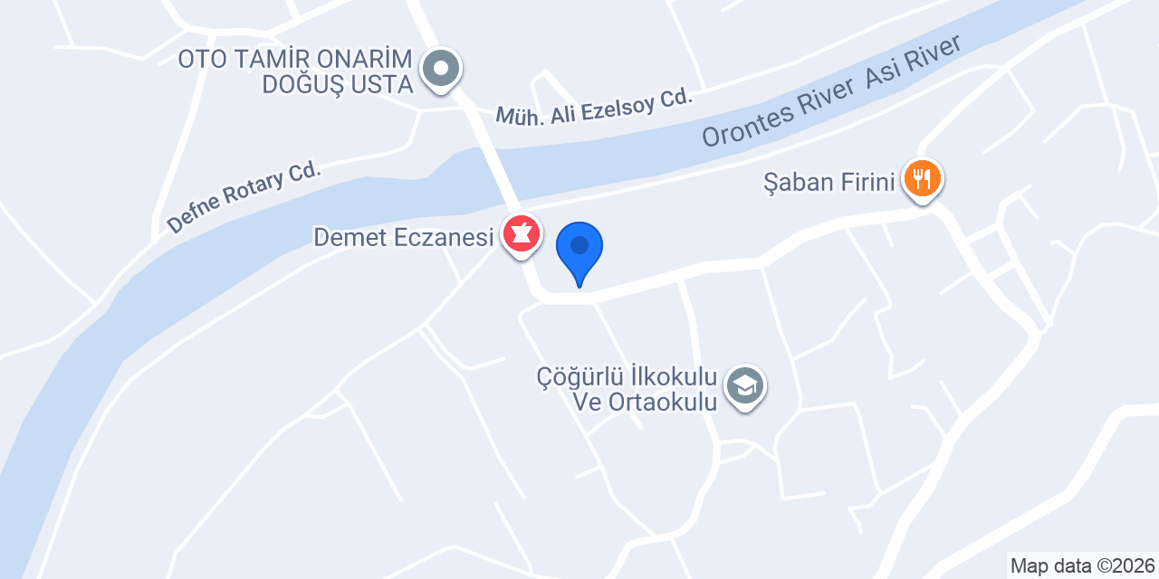 Samandağ Onur İnşaat konumu