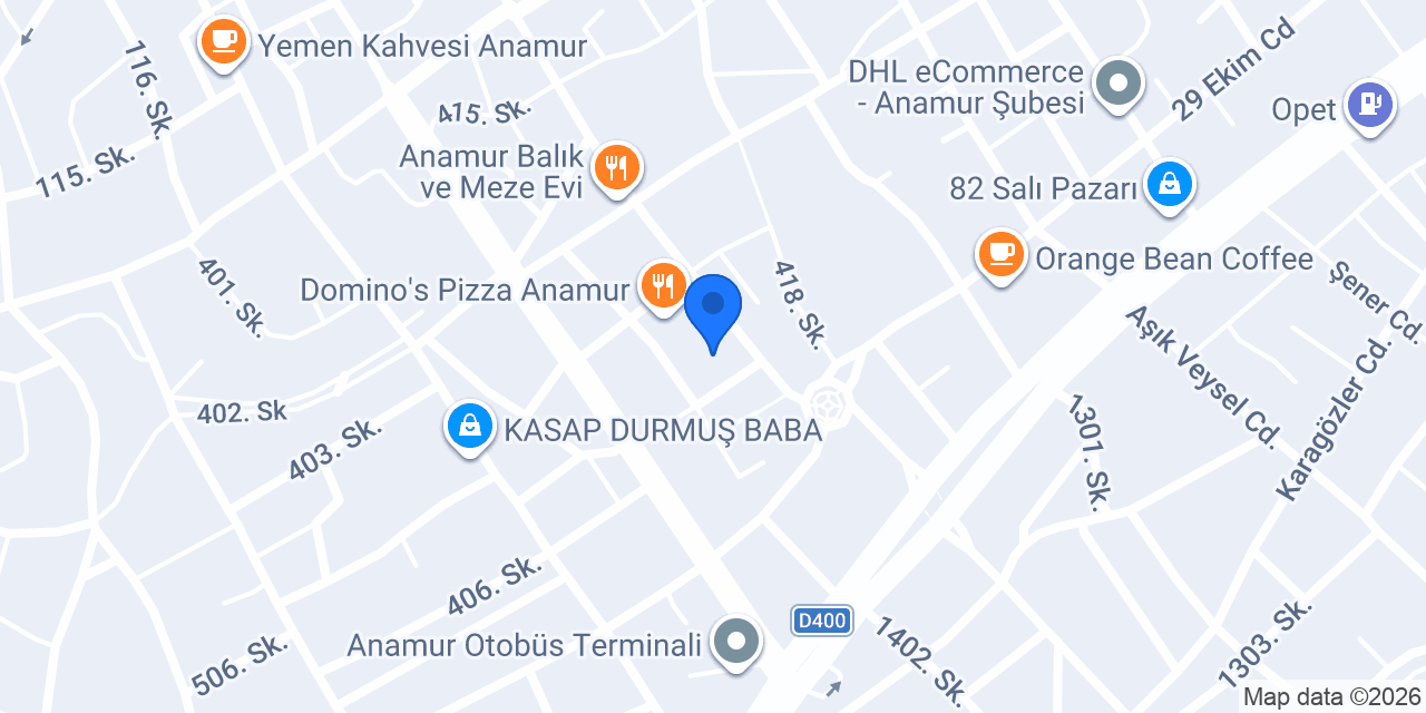 Toros Vergi Dairesi Müdürlüğü konumu